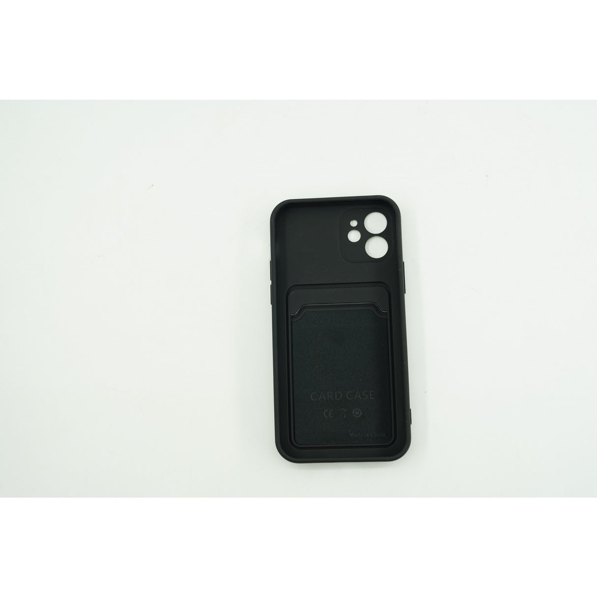 Husa protectie cu suport card compatibila cu Samsung A12 Negru - vivimall.ro