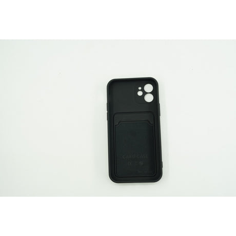 Husa protectie cu suport card compatibila cu Samsung A12 Negru - vivimall.ro