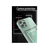 Husa protectie cu suport card compatibila cu Samsung A32 4G Transparent - vivimall.ro