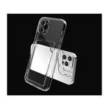 Husa protectie cu suport card compatibila cu Samsung A32 5G Transparent - vivimall.ro