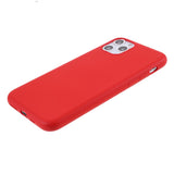 Husa protectie Flippy compatibila cu Apple iPhone 11 Liquid Silicone Case Rosu - vivimall.ro