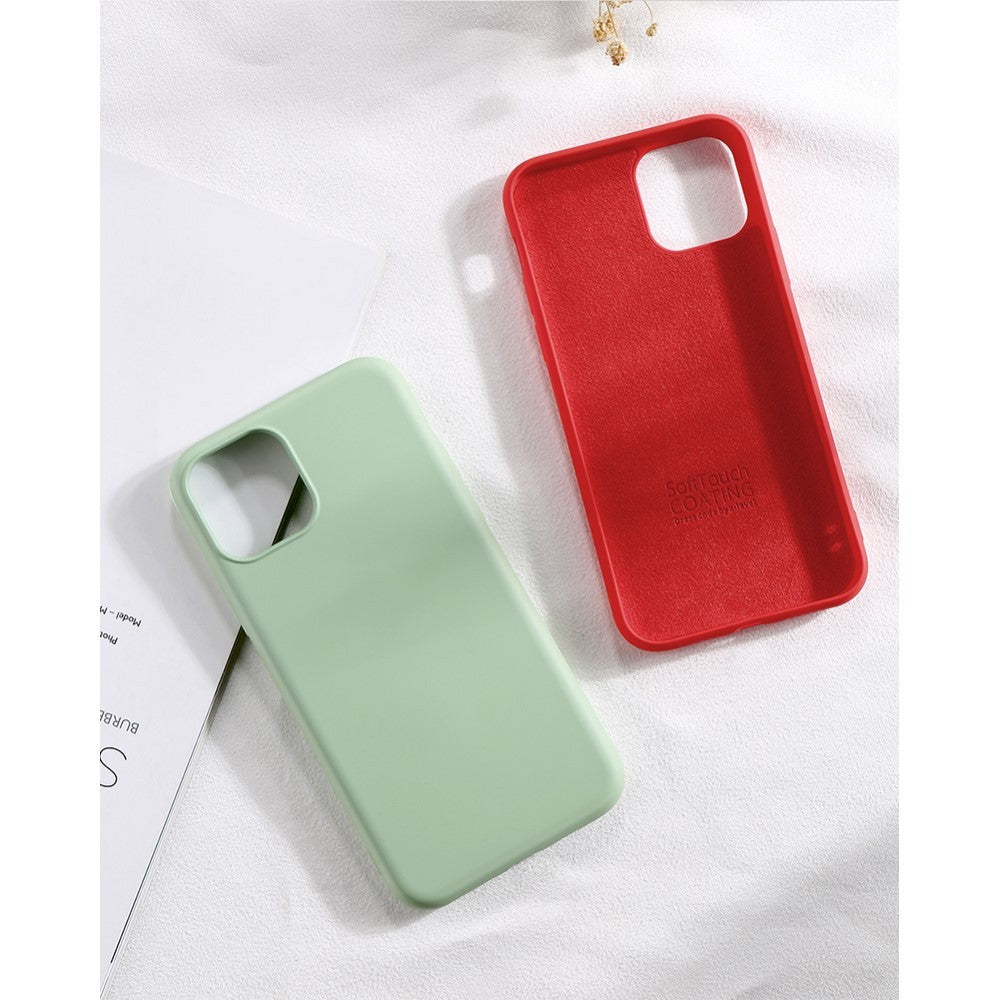 Husa protectie Flippy compatibila cu Apple iPhone 11 Liquid Silicone Case Rosu - vivimall.ro