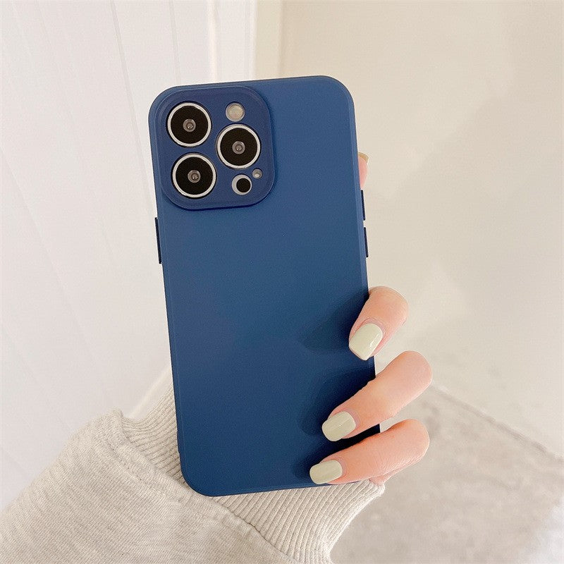 Husa protectie Flippy compatibila cu Apple iPhone 11 Pro Liquid Silicone Ring cu suport rotativ Albastru - vivimall.ro