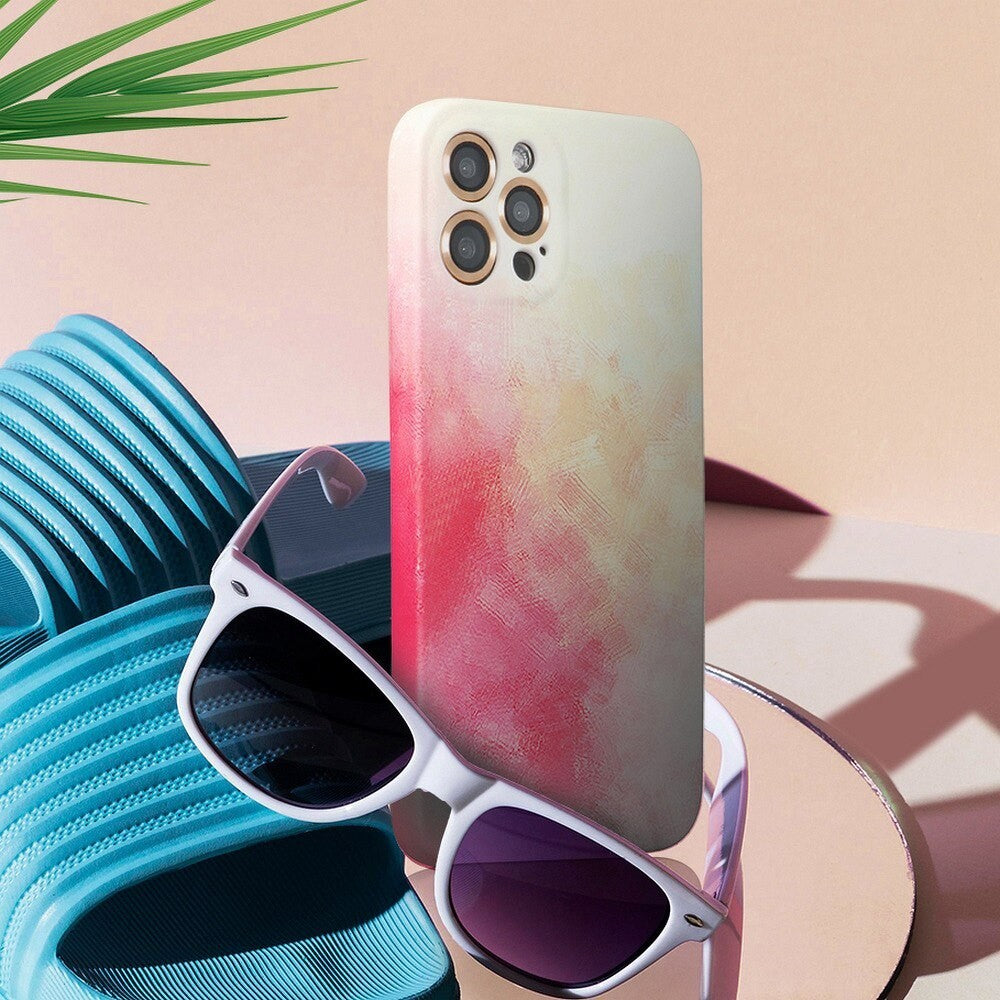 Husa protectie Flippy compatibila cu Apple iPhone 11 Pro Max Tpu Ombre, Galben/Roz - vivimall.ro