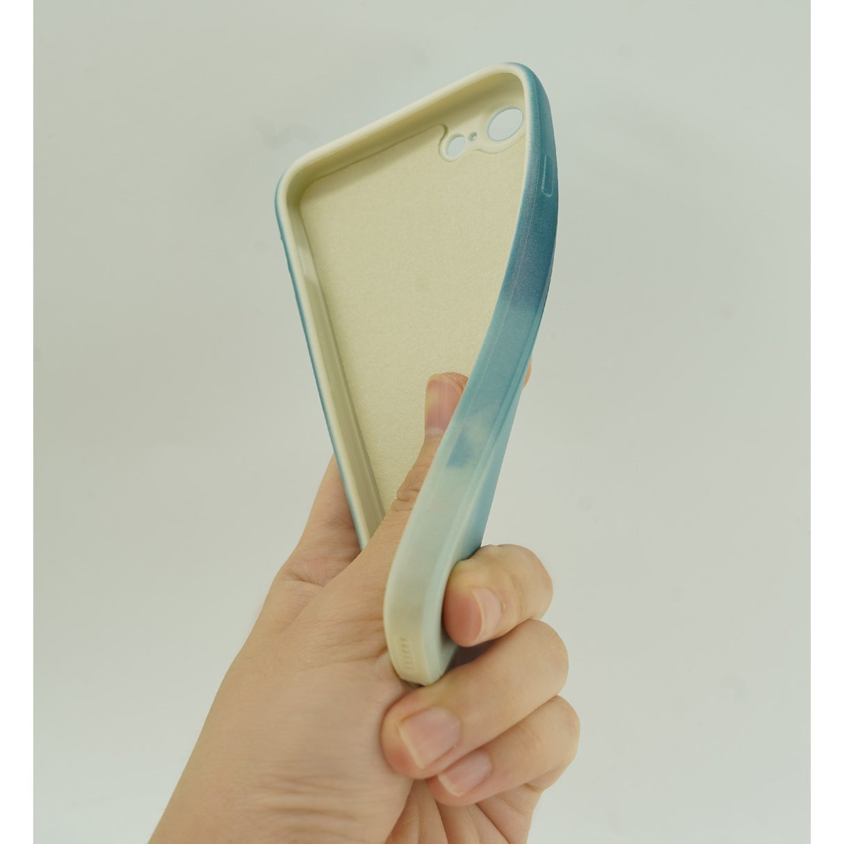 Husa protectie Flippy compatibila cu Apple iPhone 11 Pro Tpu Ombre, Verde/Alb - vivimall.ro