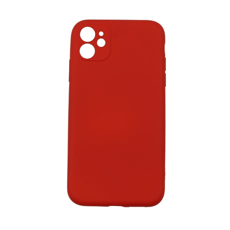 Husa protectie Flippy compatibila cu Apple iPhone 12 Liquid Silicone Case Rosu - vivimall.ro