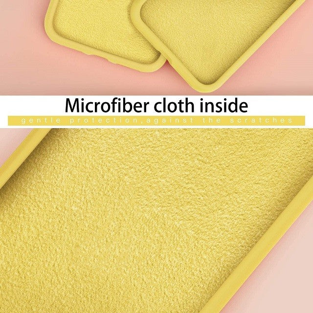 Husa protectie Flippy compatibila cu Apple iPhone 12 Liquid Silicone Ring cu suport rotativ Galben - vivimall.ro