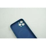 Husa protectie Flippy compatibila cu Apple iPhone 12 Mag Safe Silicone Albastru - vivimall.ro