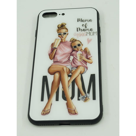 Husa protectie, Flippy, compatibila cu Apple iPhone 12 Mini Glass print Mama of Drama Multicolor - vivimall.ro