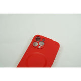 Husa protectie Flippy compatibila cu Apple iPhone 12 Mini Mag Safe Silicone Rosu - vivimall.ro
