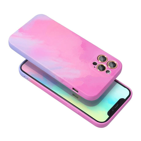 Husa protectie Flippy compatibila cu Apple iPhone 12 Mini Tpu Ombre, Roz/Mov - vivimall.ro