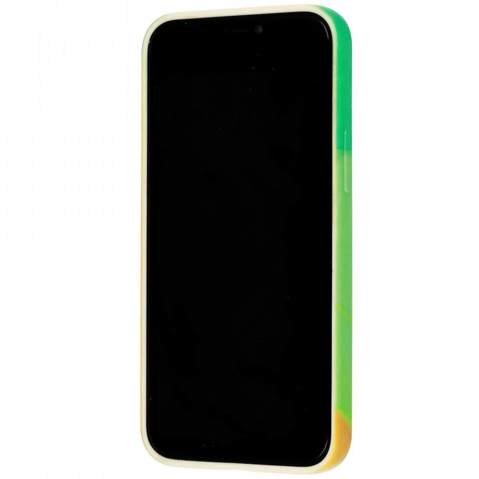 Husa protectie Flippy compatibila cu Apple iPhone 12 Mini Tpu Ombre, Verde/Galben - vivimall.ro