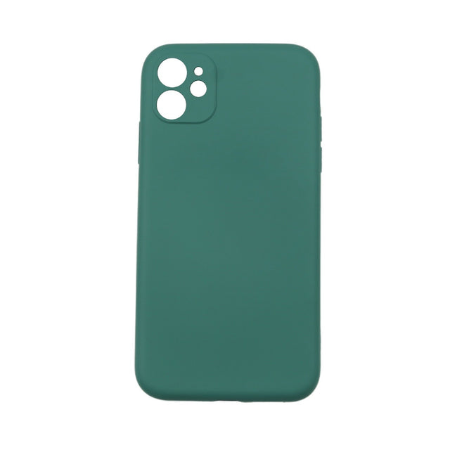 Husa protectie, Flippy, compatibila cu Apple iPhone 12 Pro Liquid Silicone Verde - vivimall.ro