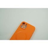 Husa protectie Flippy compatibila cu Apple iPhone 12 Pro Mag Safe Silicone Portocaliu - vivimall.ro