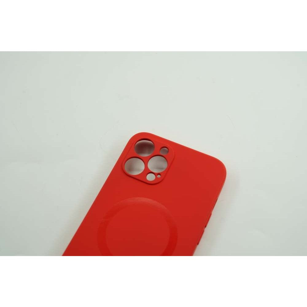 Husa protectie Flippy compatibila cu Apple iPhone 12 Pro Mag Safe Silicone Rosu - vivimall.ro