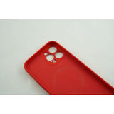 Husa protectie Flippy compatibila cu Apple iPhone 12 Pro Mag Safe Silicone Rosu - vivimall.ro