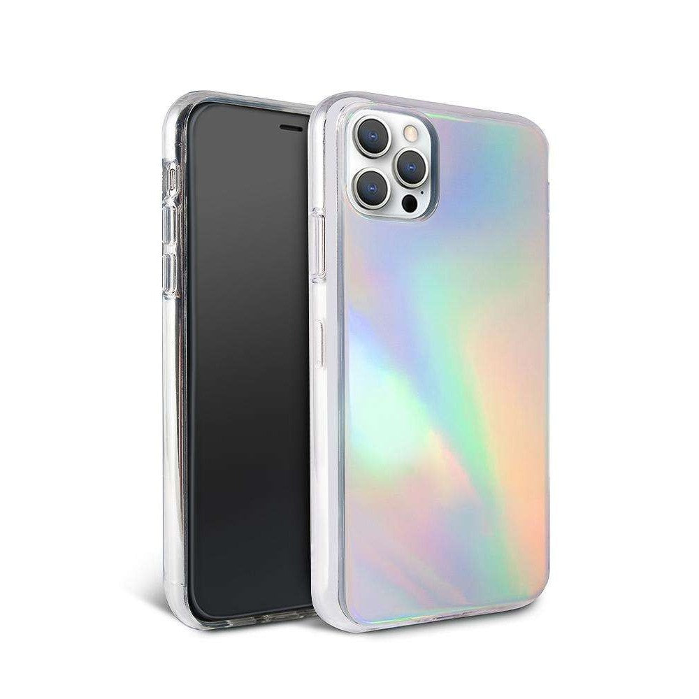Husa protectie Flippy compatibila cu Apple iPhone 12 Pro Max Laser Gradient Case Cameleon - vivimall.ro