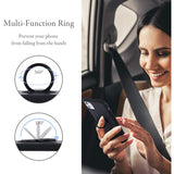 Husa protectie Flippy compatibila cu Apple iPhone 12 Pro Max Liquid Silicone Ring cu suport rotativ Negru - vivimall.ro