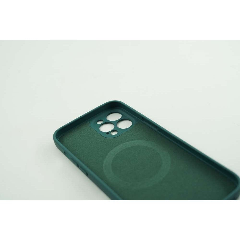 Husa protectie Flippy compatibila cu Apple iPhone 12 Pro Max Mag Safe Silicone Verde - vivimall.ro