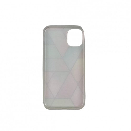 Husa protectie Flippy compatibila cu Apple iPhone 12 Soft IMD TPU Marble Geometric Roz - vivimall.ro