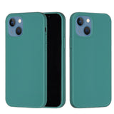 Husa protectie Flippy compatibila cu Apple iPhone 13 Liquid Silicone Verde - vivimall.ro
