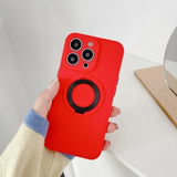 Husa protectie Flippy compatibila cu Apple iPhone 13 Mag Safe Silicone Rosu - vivimall.ro