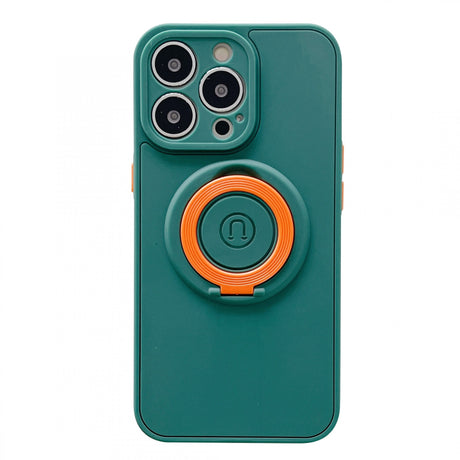 Husa protectie Flippy compatibila cu Apple iPhone 13 Mag Safe Silicone Verde - vivimall.ro