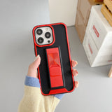 Husa protectie Flippy compatibila cu Apple iPhone 13 Mini Defender Model 5 cu suport,Rosu - vivimall.ro