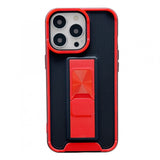Husa protectie Flippy compatibila cu Apple iPhone 13 Mini Defender Model 5 cu suport,Rosu - vivimall.ro