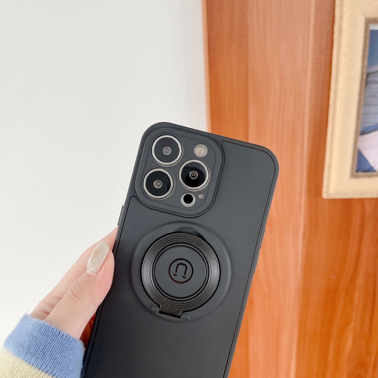 Husa protectie Flippy compatibila cu Apple iPhone 13 Mini Mag Safe Silicone Negru - vivimall.ro