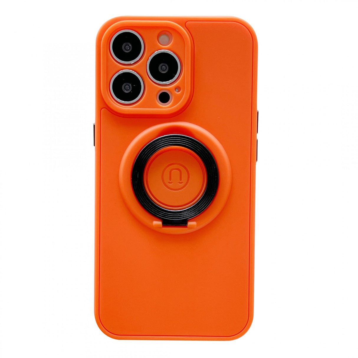 Husa protectie Flippy compatibila cu Apple iPhone 13 Mini Mag Safe Silicone Portocaliu - vivimall.ro