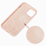 Husa protectie Flippy compatibila cu Apple iPhone 13 Pro Liquid Silicone Roz - vivimall.ro