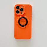 Husa protectie Flippy compatibila cu Apple iPhone 13 Pro Mag Safe Silicone Portocaliu - vivimall.ro