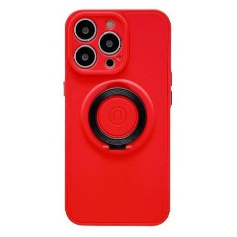 Husa protectie Flippy compatibila cu Apple iPhone 13 Pro Mag Safe Silicone Rosu - vivimall.ro