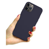 Husa protectie Flippy compatibila cu Apple iPhone 13 Pro Matte Tpu Albastru Inchis Mat - vivimall.ro