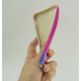 Husa protectie Flippy compatibila cu Apple iPhone XR Tpu Ombre, Roz/Mov - vivimall.ro