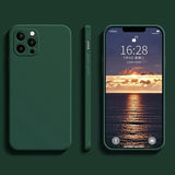 Husa protectie Flippy compatibila cu Apple iPhone XS Max Liquid Silicone Verde - vivimall.ro