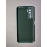 Husa protectie Flippy compatibila cu Huawei P40 Lite 5G Liquid Silicone Case Verde - vivimall.ro