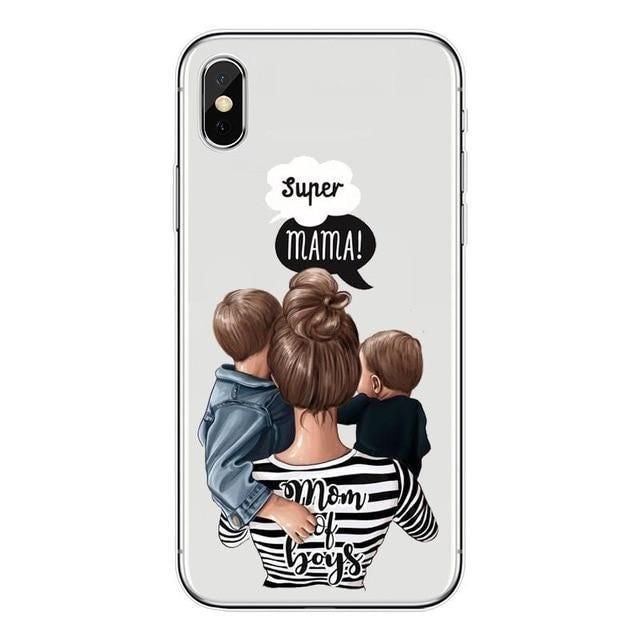 Husa protectie, Flippy, compatibila cu Samsung A52 Glass print Super Mom Multicolor - vivimall.ro