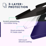 Husa protectie Flippy compatibila cu Samsung Galaxy A02S Liquid Silicone Case Negru - vivimall.ro