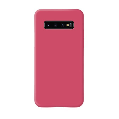 Husa protectie Flippy compatibila cu Samsung Galaxy S10 E Liquid Silicone Case Fuchsia - vivimall.ro