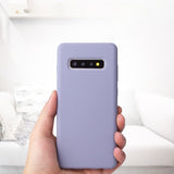 Husa protectie Flippy compatibila cu Samsung Galaxy S10 E Liquid Silicone Case Mov - vivimall.ro