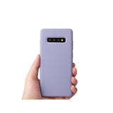 Husa protectie Flippy compatibila cu Samsung Galaxy S10 E Liquid Silicone Case Mov - vivimall.ro