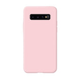 Husa protectie Flippy compatibila cu Samsung Galaxy S10 E Liquid Silicone Case Roz - vivimall.ro