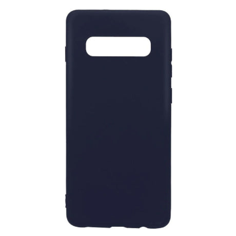 Husa protectie Flippy compatibila cu Samsung Galaxy S10 Matte Tpu Albastru inchis - vivimall.ro