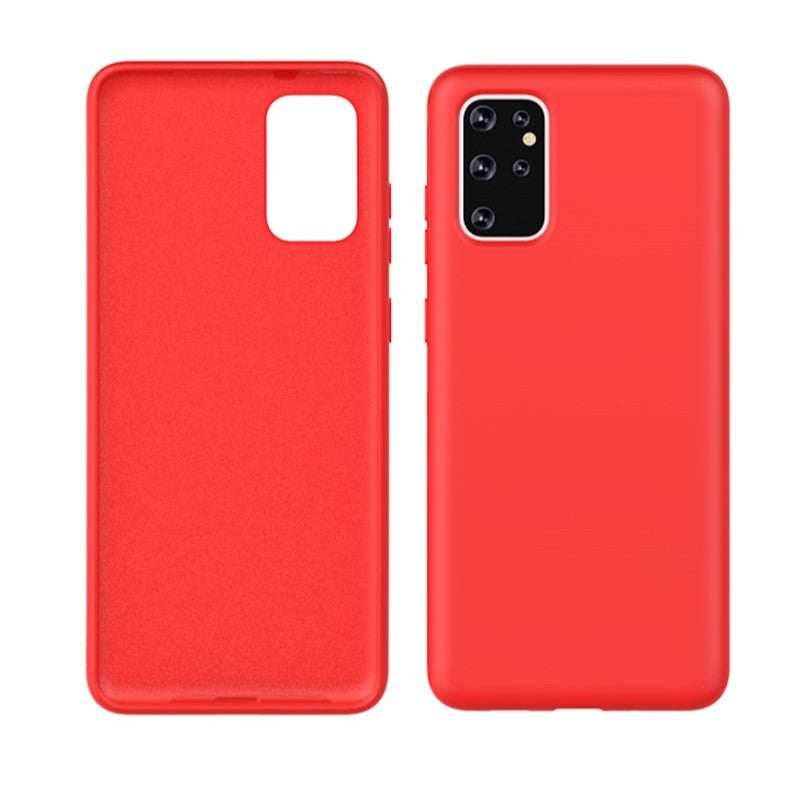 Husa protectie Flippy compatibila cu Samsung Galaxy S21 Ultra Liquid Silicone Case Rosu - vivimall.ro