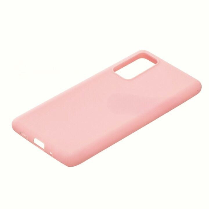Husa protectie Flippy compatibila cu Samsung Galaxy S21 Ultra Liquid Silicone Case Roz - vivimall.ro