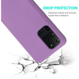 Husa protectie Flippy compatibila cu Samsung S20 Ultra Liquid Silicone Case Mov - vivimall.ro