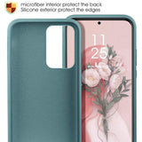 Husa protectie Flippy compatibila cu Samsung S20 Ultra Liquid Silicone Case Verde - vivimall.ro