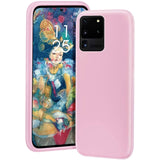 Husa protectie Flippy compatibila cu Samsung S21 5G Liquid Silicone Case Roz - vivimall.ro